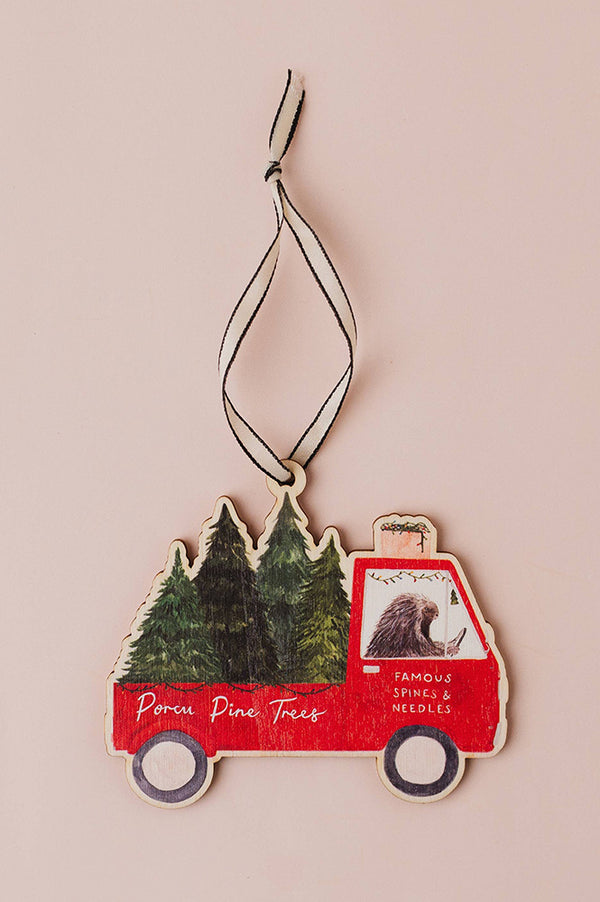 Mister Peebles Porcu Pine Trees Wooden Decoration - The Mercantile London