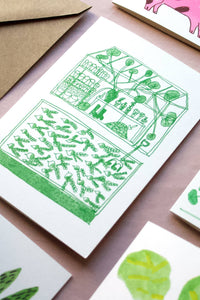 Hot Pink Press Greenhouse Greetings Card