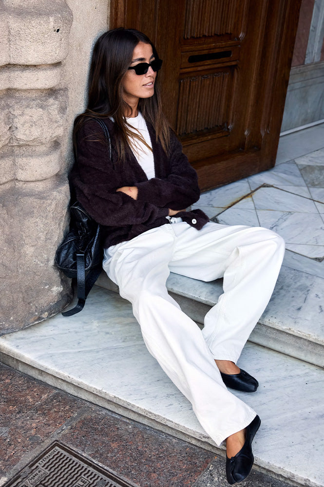 ICHI Brula Coffee Bean Cardigan - The Mercantile London