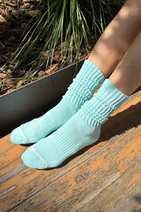 Ballet Socks (wholesale): Aqua - The Mercantile London