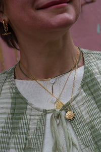 Palas Belamar Green Agate Necklace - The Mercantile London