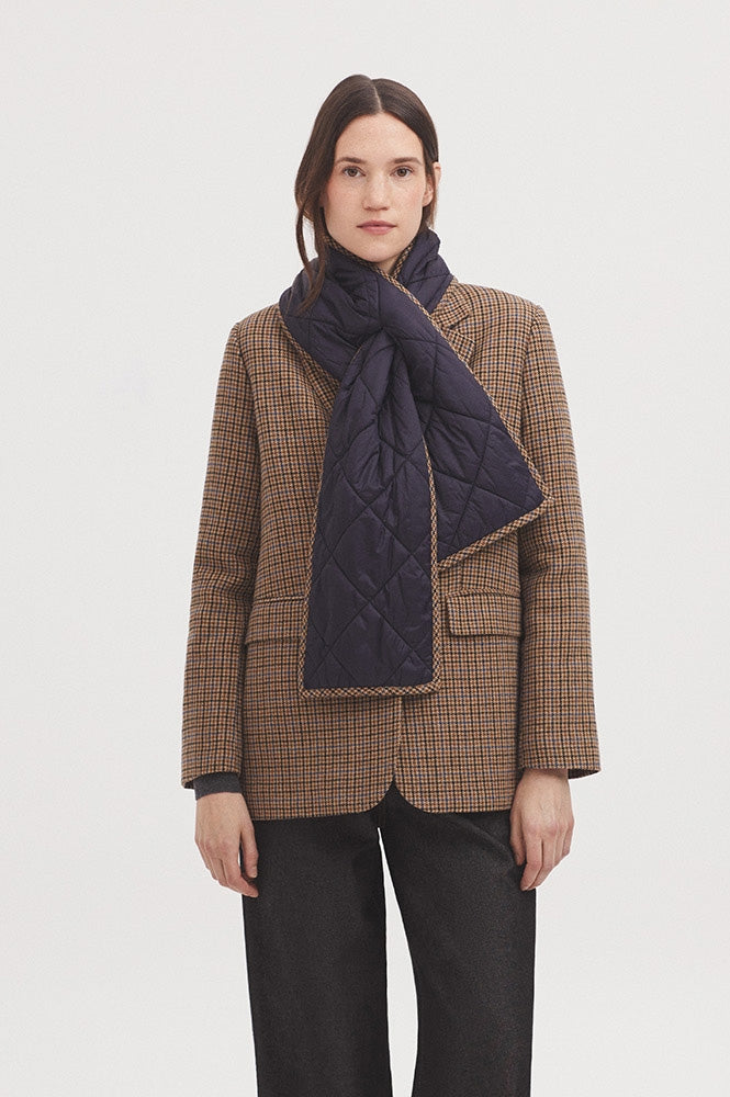 Nice Things Harris Check Blazer And Scarf - The Mercantile London