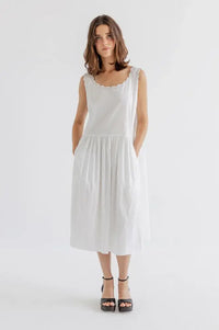 Project AJ117 Hesper White Dress - The Mercantile London