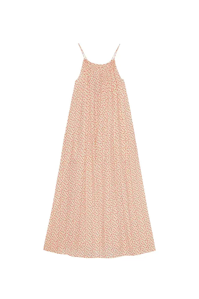 Habiba New Dawn Berry Floral Strap Dress