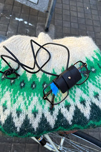 Kate Sheridan Black Leather Glasses Lanyard