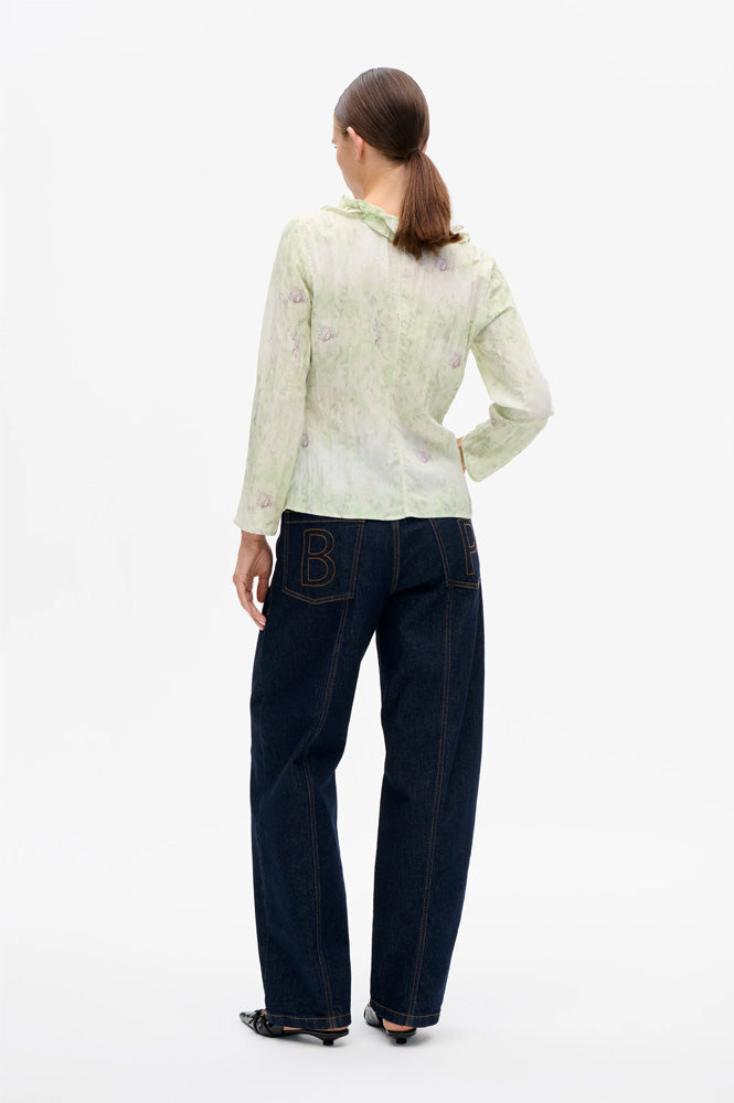 Baum Und Pferdgarten Majda Distorted Green Blouse - The Mercantile London