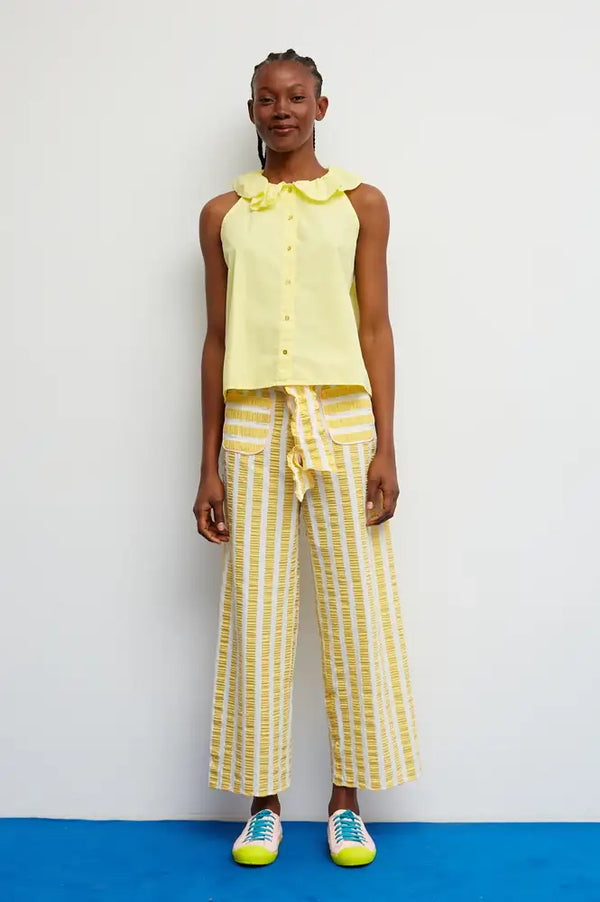 Dr Bloom Pesto Yellow Blouse - The Mercantile London