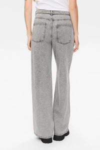 Numph Brooklyn Light Grey Denim Jeans - The Mercantile London