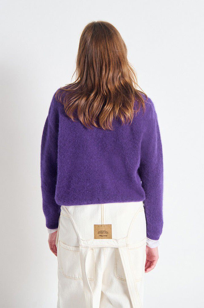 American Vintage Vitow Aubergine Cardigan