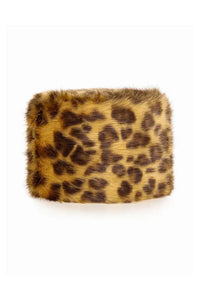 Helen Moore Leopard Faux Fur Pillbox Hat