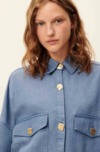 Sessùn Balanca Blue Denim Shirt - The Mercantile London