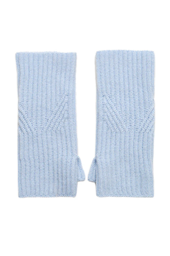 Loop Coco Whisper Blue Cashmere Mitts - The Mercantile London