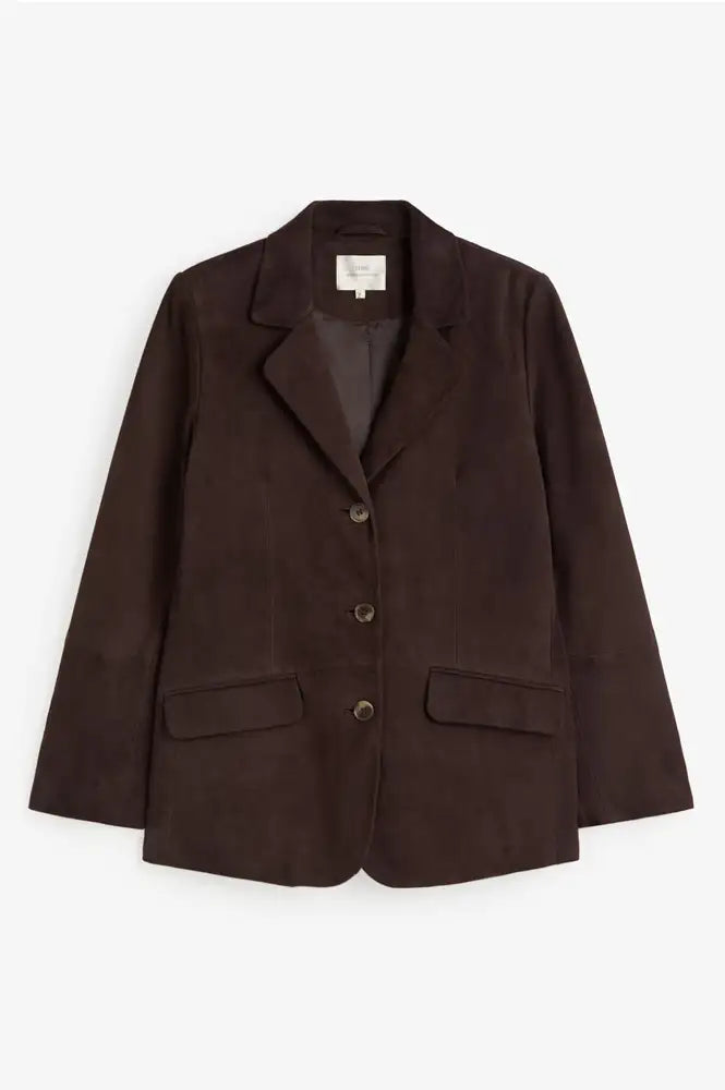 Yerse Americana Chocolate Suede Jacket