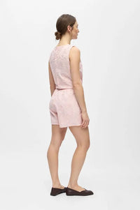 Object Mya Pale Lilac Embroidered Shorts - The Mercantile London
