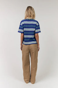 Lolly's Laundry Ulma Blue Stripe Polo T-Shirt