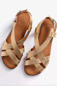 Penelope Chilvers Buttercup Gold Sandals - The Mercantile London