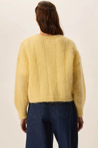 Des Petits Hauts Owl Lemon Yellow Cardigan - The Mercantile London