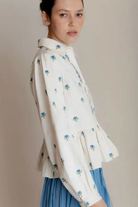 Daydress Pascale Aegean Embroidered Shirt - The Mercantile London