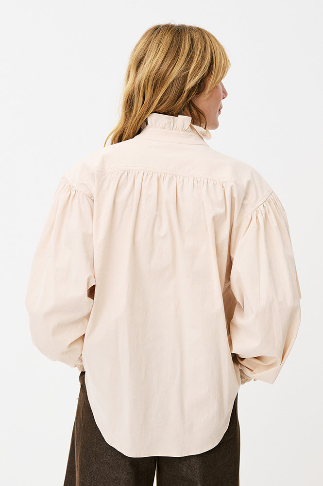 Maison Anana Paulette Rose Ruffle Blouse - The Mercantile London