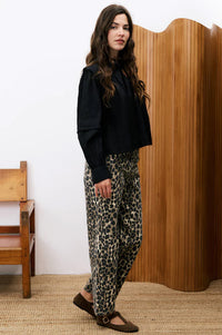 FRNCH Daffy Black Pleated Blouse - The Mercantile London