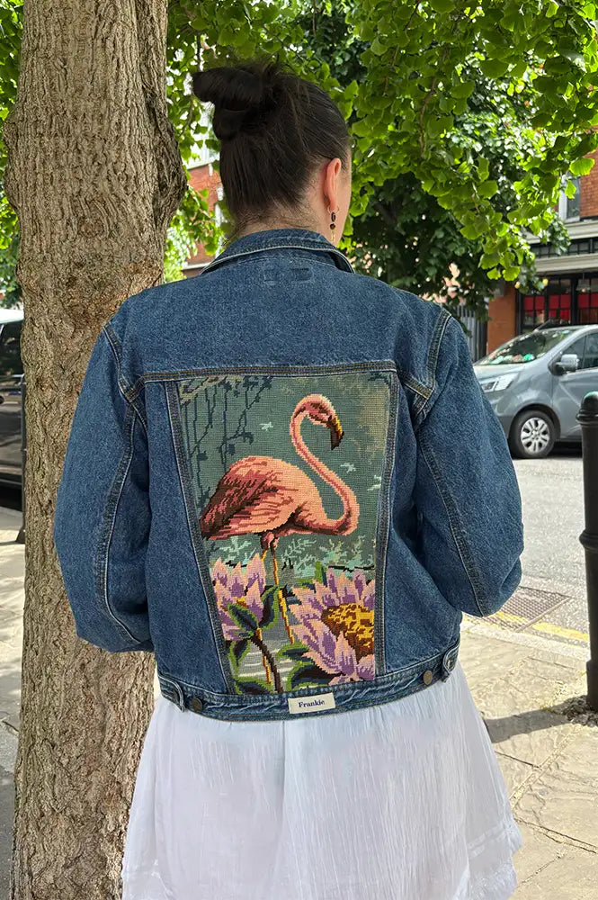 Frankie. Flamingo Blue Denim S / M Jacket