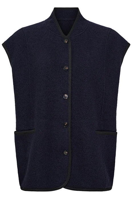 Anne Mi Hill Dark Navy Waistcoat
