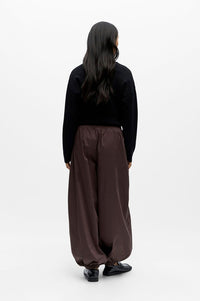 Object Paige Seal Brown Harem Trousers