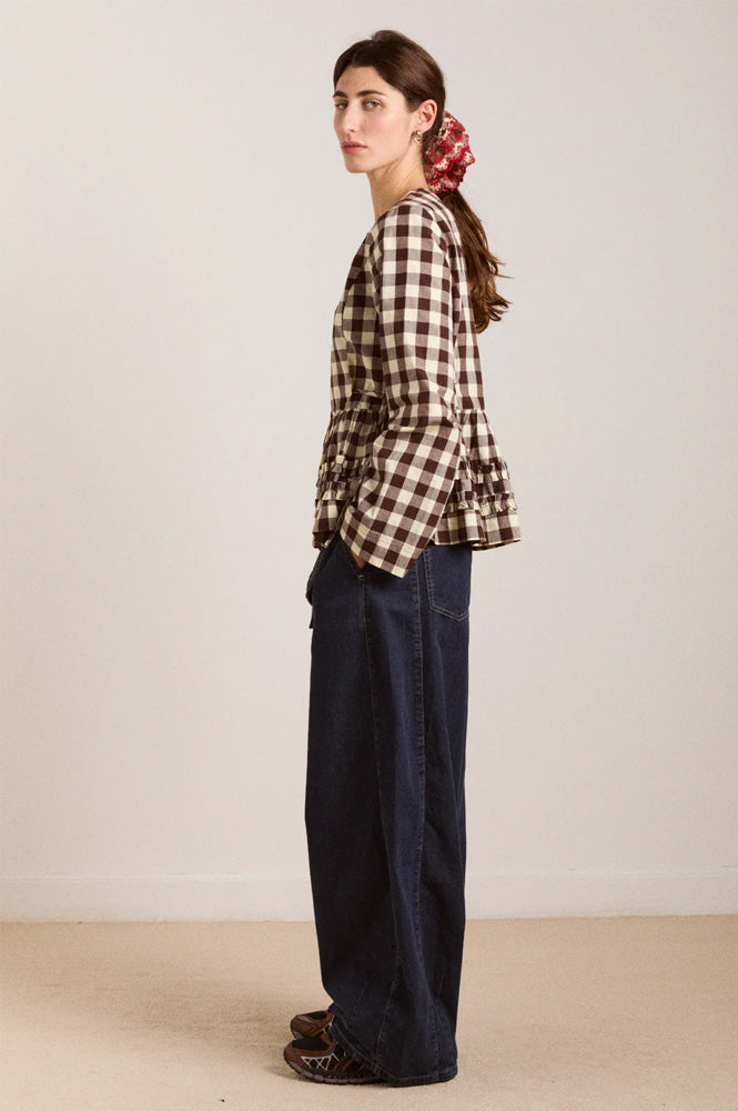Damson Madder Madison Butter Gingham Blouse