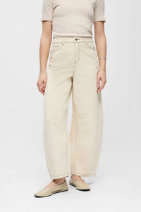 Object Mio Andrea Birch Barrel Leg Jeans - The Mercantile London