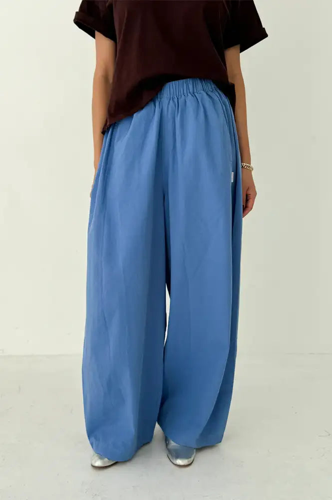 Le Bon Shoppe Slate Blue Parachute Pants - The Mercantile London