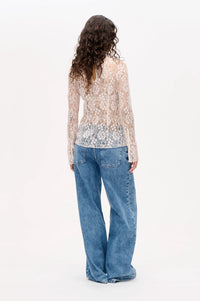 Baum Und Pferdgarten Meena White Sand Lace Top - The Mercantile London