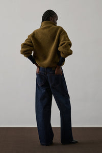 Soeur Finlande Bronze And Khaki Sherpa Sweatshirt - The Mercantile London