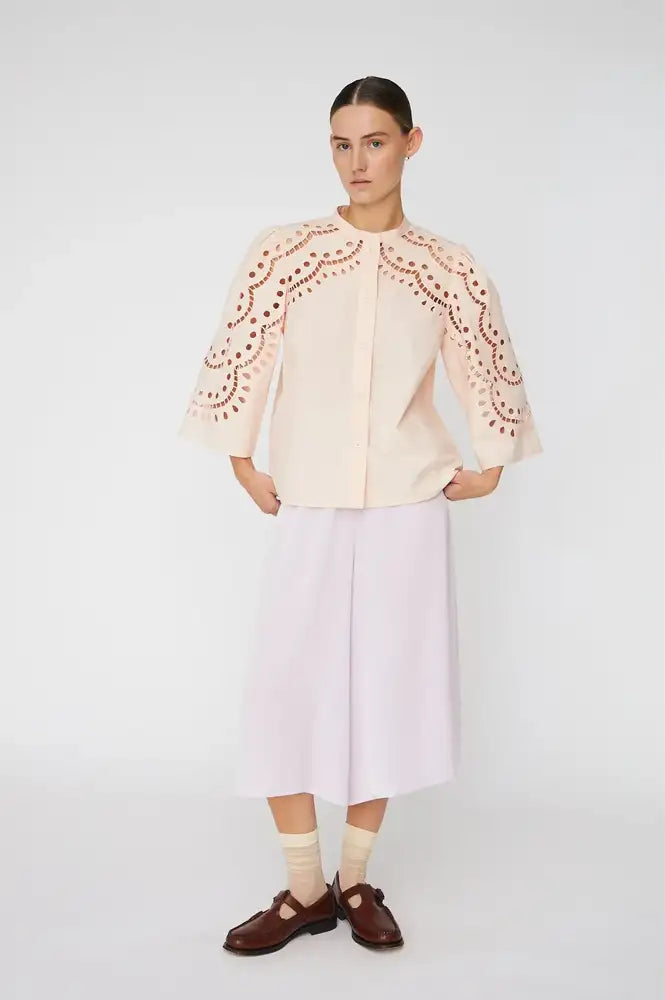 Stella Nova Soft Powder Embroidery Anglaise Shirt