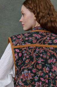 Louise Misha Nelina Black & Cream Floral Jacket - The Mercantile London