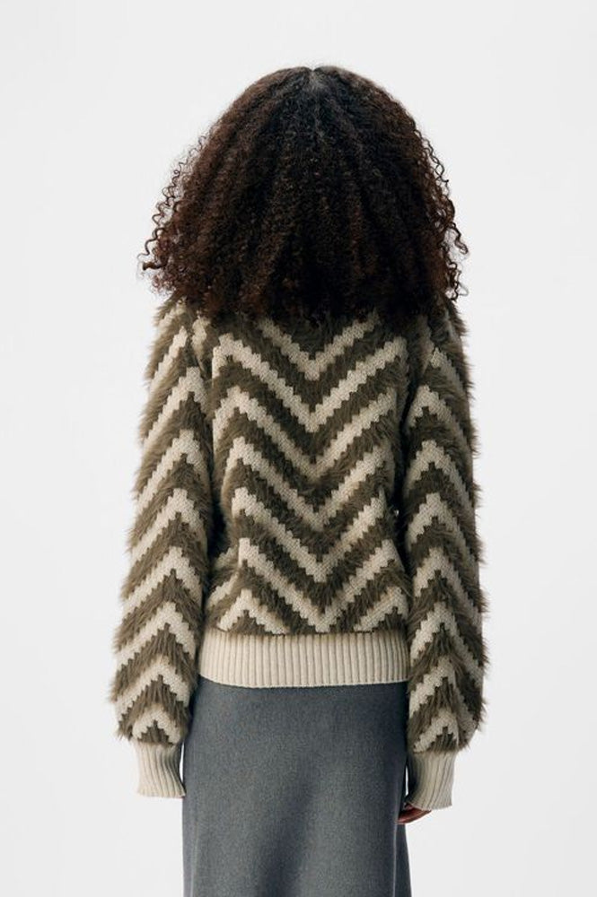 Object Hollow Morel Chevron Jumper - The Mercantile London