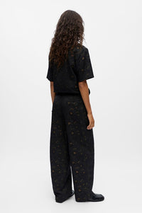 Object Lovia Jacquard Barrel Leg Trousers - The Mercantile London