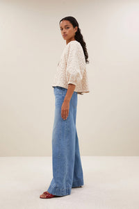 By-Bar Mauri Champagne Cheetah Blouse