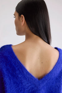 Bellerose Dathe Delphinium Purple Reversible Jumper - The Mercantile London