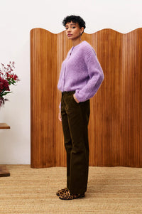 FRNCH Maino Violet Cardigan - The Mercantile London
