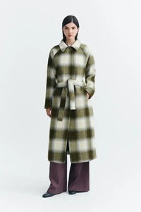 Thinking Mu Green Checks Lise Jacket