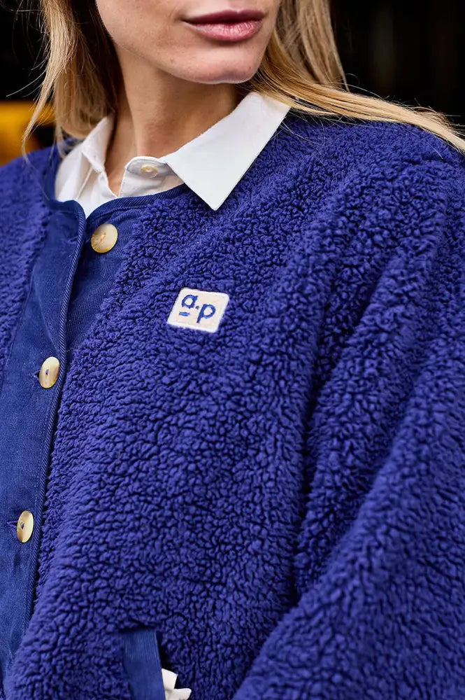 A.P Marine Blue & Gingham Reversible Jacket