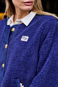 A.P Marine Blue & Gingham Reversible Jacket