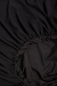 ICHI Lirina Black Bubble Maxi Skirt - The Mercantile London