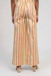 An'ge Rosina Yellow & Lime Striped Trousers - The Mercantile London