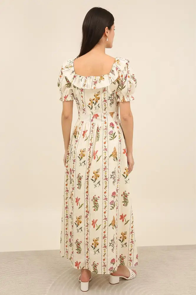 Daphne Mathilde Floral Maxi Dress