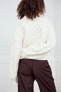 Noella Lael Ivory Turtle Neck Jumper - The Mercantile London