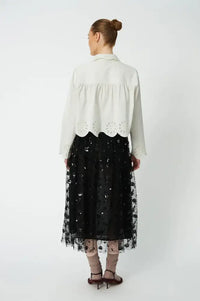 Stella Nova White Broderie Anglaise Blouse