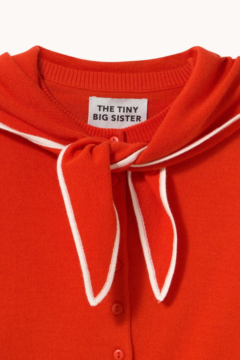 The Tiny Big Sister Lara Scarf Neck Cardigan