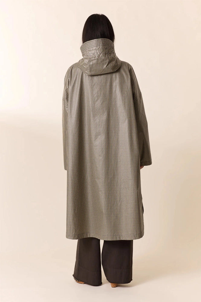 Leon & Harper Vannah Green Check Poncho - The Mercantile London