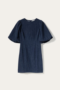 Noella Michaela Dark Blue Wash Dress - The Mercantile London